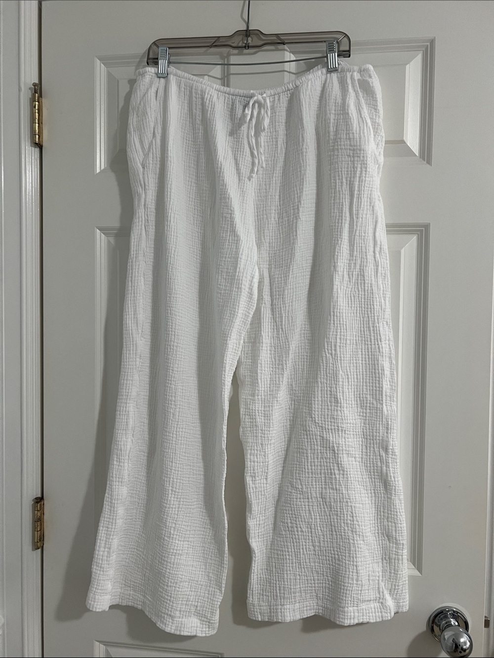 Target White Drawstring Wide-Leg Pants